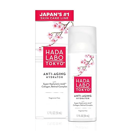 Hada Labo Tokyo Anti-Aging Hydrator Face Serum, with Super Hyaluronic Acid, Collagen & Retinol Complex to Reduce Signs of Aging, Increase Skin