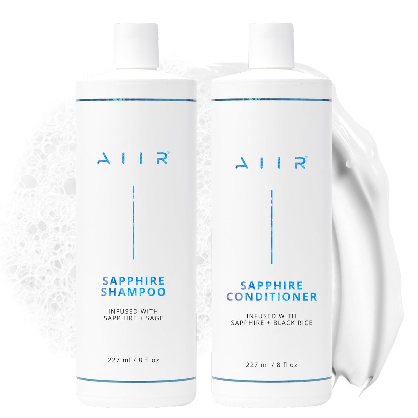 AIIR Sapphire Shampoo and Conditioner - Adding Shine & Softness, Amino Acids Repairs and Strengthens Damaged Hair, Hydrate and Moisturize Dry Brittle