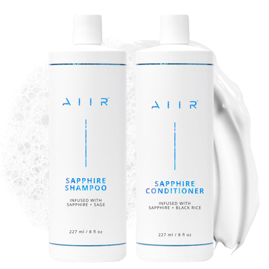 AIIR Sapphire Shampoo and Conditioner - Adding Shine & Softness, Amino Acids Repairs and Strengthens Damaged Hair, Hydrate and Moisturize Dry Brittle