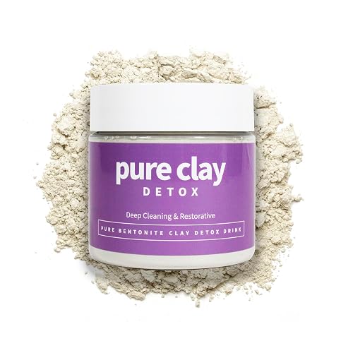 Pure Clay Detox | Therapeutic Grade Calcium Bentonite Clay Powder | GRAS-Affirmed | Indian Healing Face Mask | Deep Pore Cleansing | Body Wrap Hair