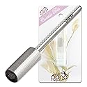 PANA Flat Top Small Barrel 3/32" Shank Size - (Silver, Extra Fine Grit) - Fast remove Acrylic or Hard Gel Nail Drill Bit for Manicure Pedicure Salon