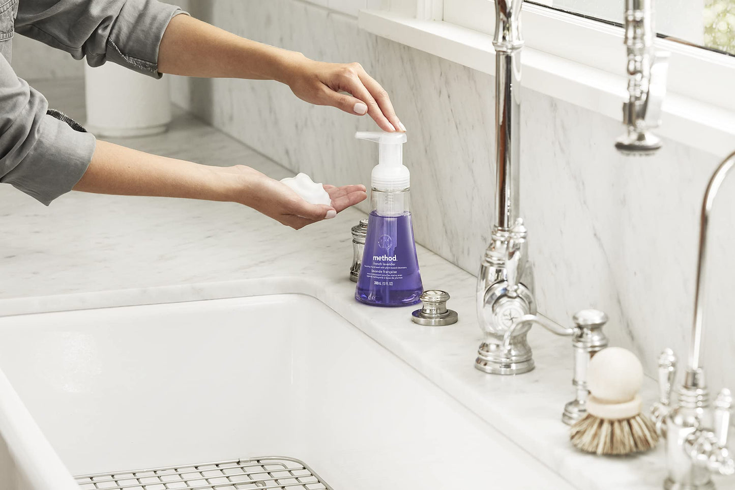 Method Foaming Hand Soap, Sweet Water, 10 oz, (Pack of 6)