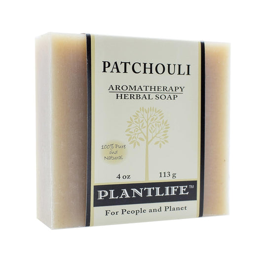 Plantlife Patchouli Bar Soap - Moisturizing and Soothing Soap for Your Skin - Hand Crafted Using Plant-Based Ingredients - Made in California 4oz Bar Beauty & Personal Care Plantlife