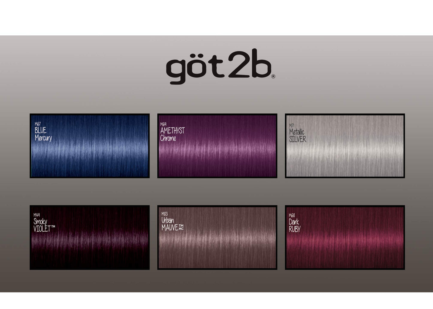 Schwarzkopf Got2b Metallics Permanent Hair Color, M49 Smoky Violet