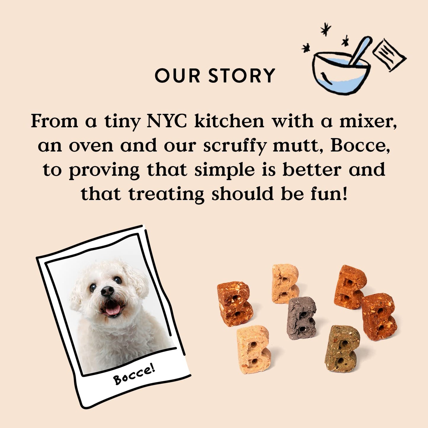 Bocce's Bakery Birthday Cake Dog Treats - Wheat-Free, All-Natural Peanut Butter Vanilla Biscuits Made in USA, Special Edition, 5 oz