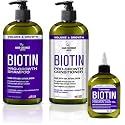 Hair Chemist Biotin Pro-Growth 3PC Hair Care Set - Includes 33.8oz Shampoo, 33.8oz Conditioner & 7.78oz Hair Oil
