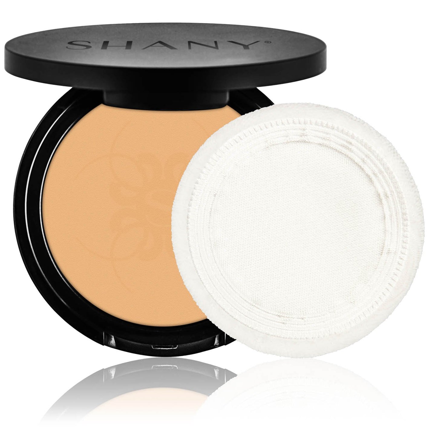 SHANY Two Way Foundation, Oil - Free, Talc Free, Wet/Dry - LIGHT AMBER