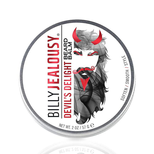 Billy Jealousy Moisturizing Strengthening & Softening Everyday Scented Beard Balm, Devil's Delight, 2 oz.