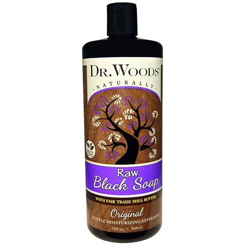 Dr. Woods Shea Vision Pure Black Soap with Organic Shea Butter, 32 Ounce