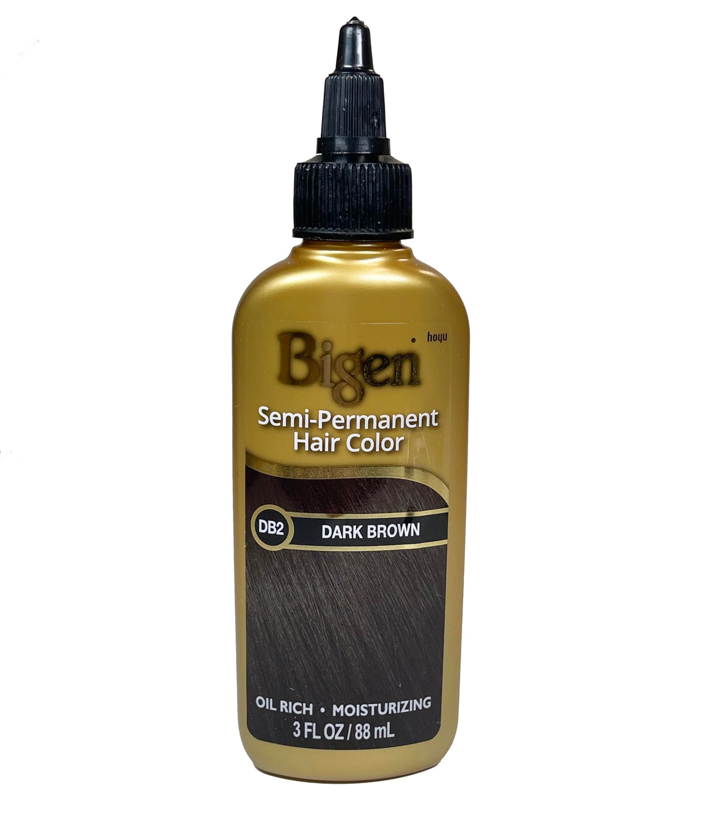 Bigen Semi Permanent Hair Color #Db2 Darkest Brown, 3 oz (Pack of 5)