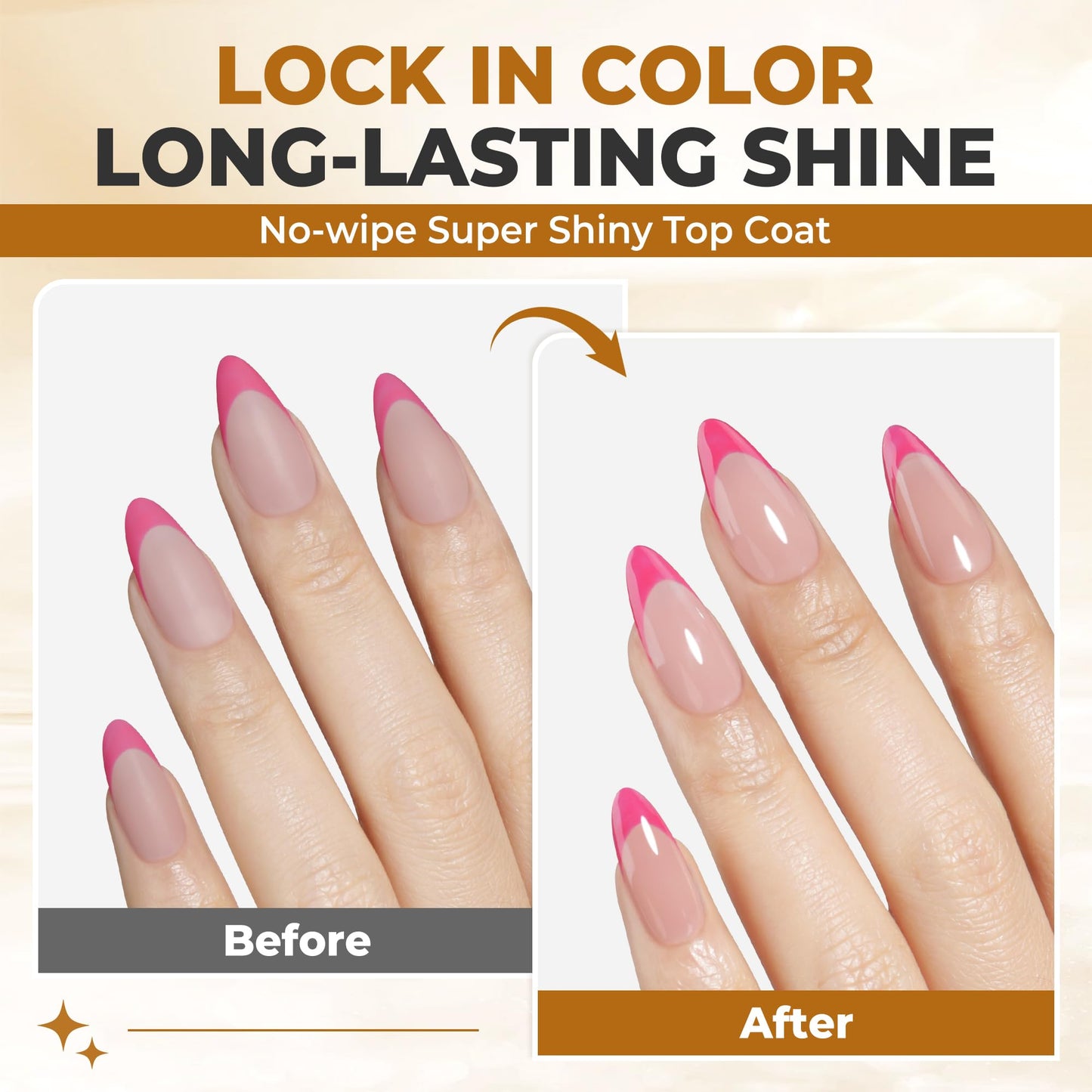 UNA GELLA No Wipe Gel Top Coat Base Coat Set, 2PCS Highly Glossy Top Coat Gel Nail Polish Strengthen and Acid-Free Clear Nail Base Soak Off, Key Beauty and Personal Care UNA GELLA