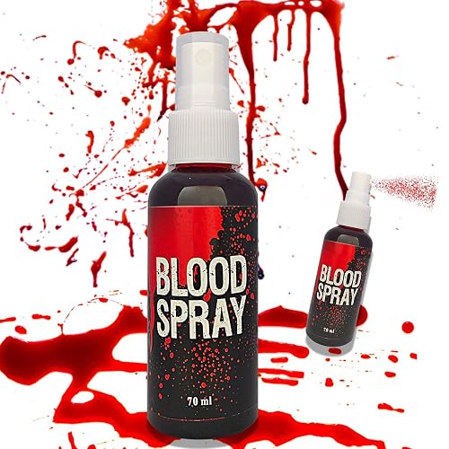 Fusang Fake Blood Spray,Halloween Fake Blood Washable Realistic Special Effects Zombie Vampire Costume Makeup & Dress Up,SFX Makeup Fake Liquid Blood