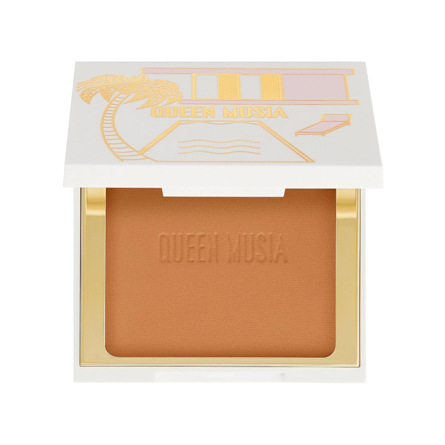QUEEN MUSIA Voyage Nostalgique Soft Sunlight Bronzer -- Longwear, Sun Kissed, Blurring, Seamless Bronzer, Filtered Skin, Skincare Base, Skin Native