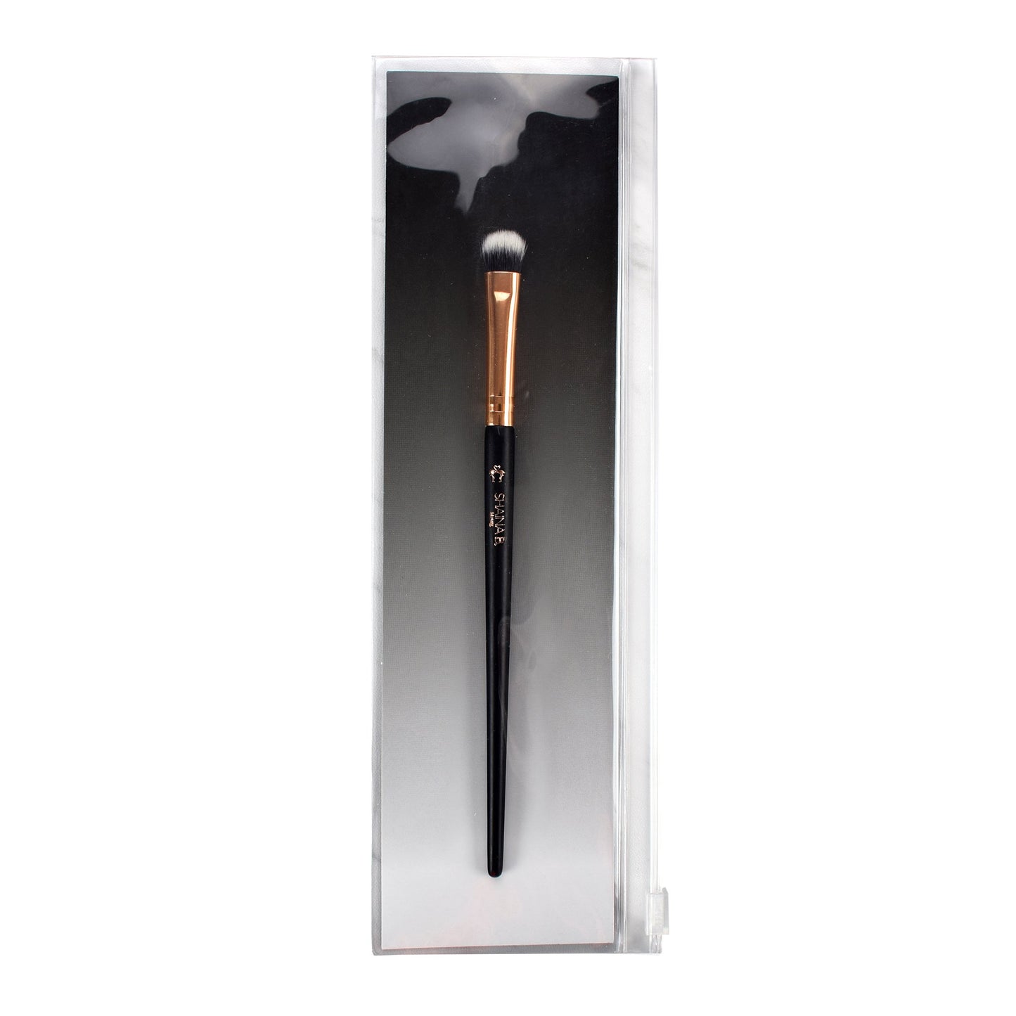 Shaina B. Miami Makeup Eyeshadow Brush - Professional Fluffy Eye Shadow Brush with Soft, Firm Synthetic Bristles for Powder & Cream Shadows, Shading