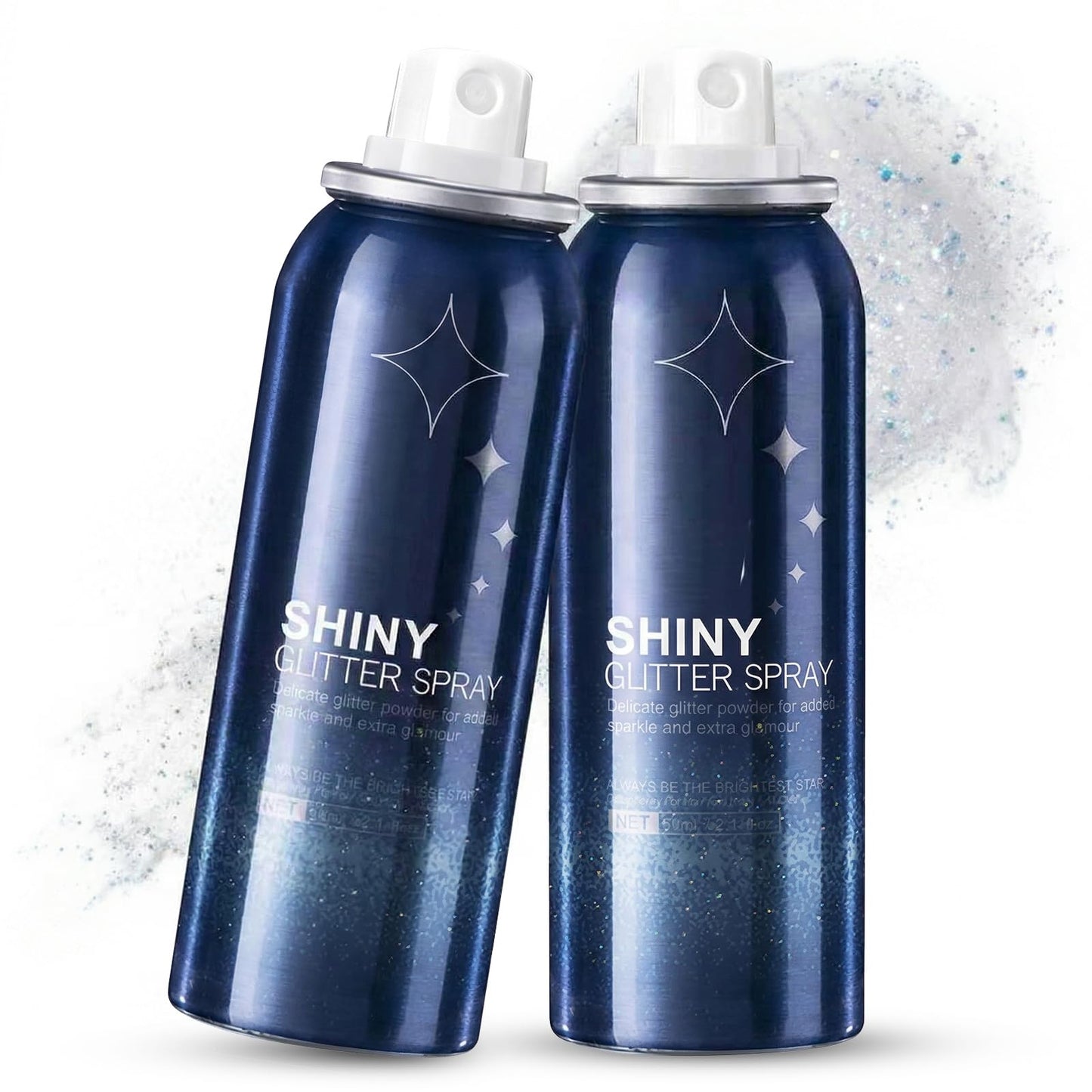 HANYWIL Body Glitter, Glitter Spray for Hair and Body, Spray, Hairspray Clothes, Long-Lasting Shimmer Suitable Stage, Festival Rave Makeup Prom