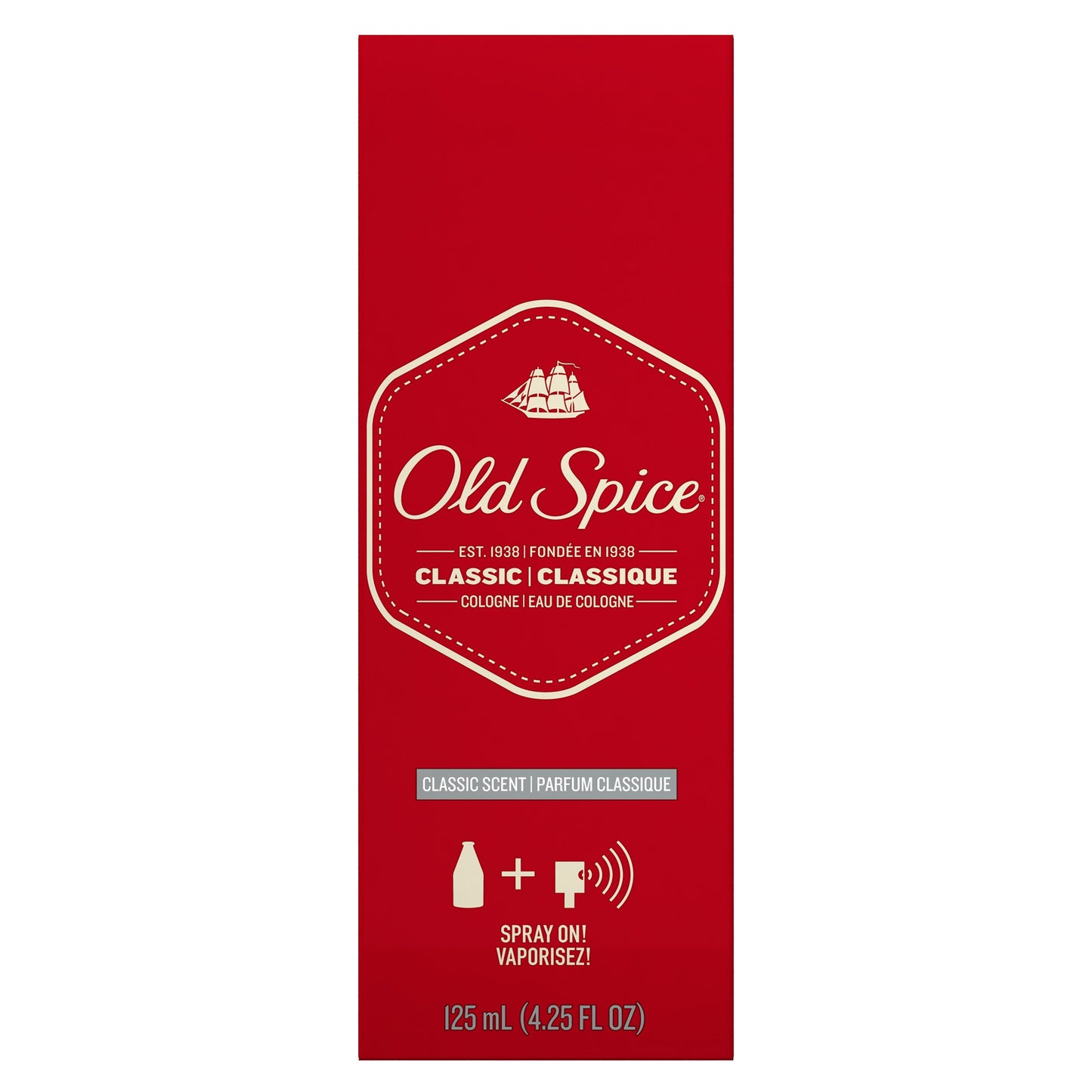 Old Spice Classic Cologne Spray 4.25 oz