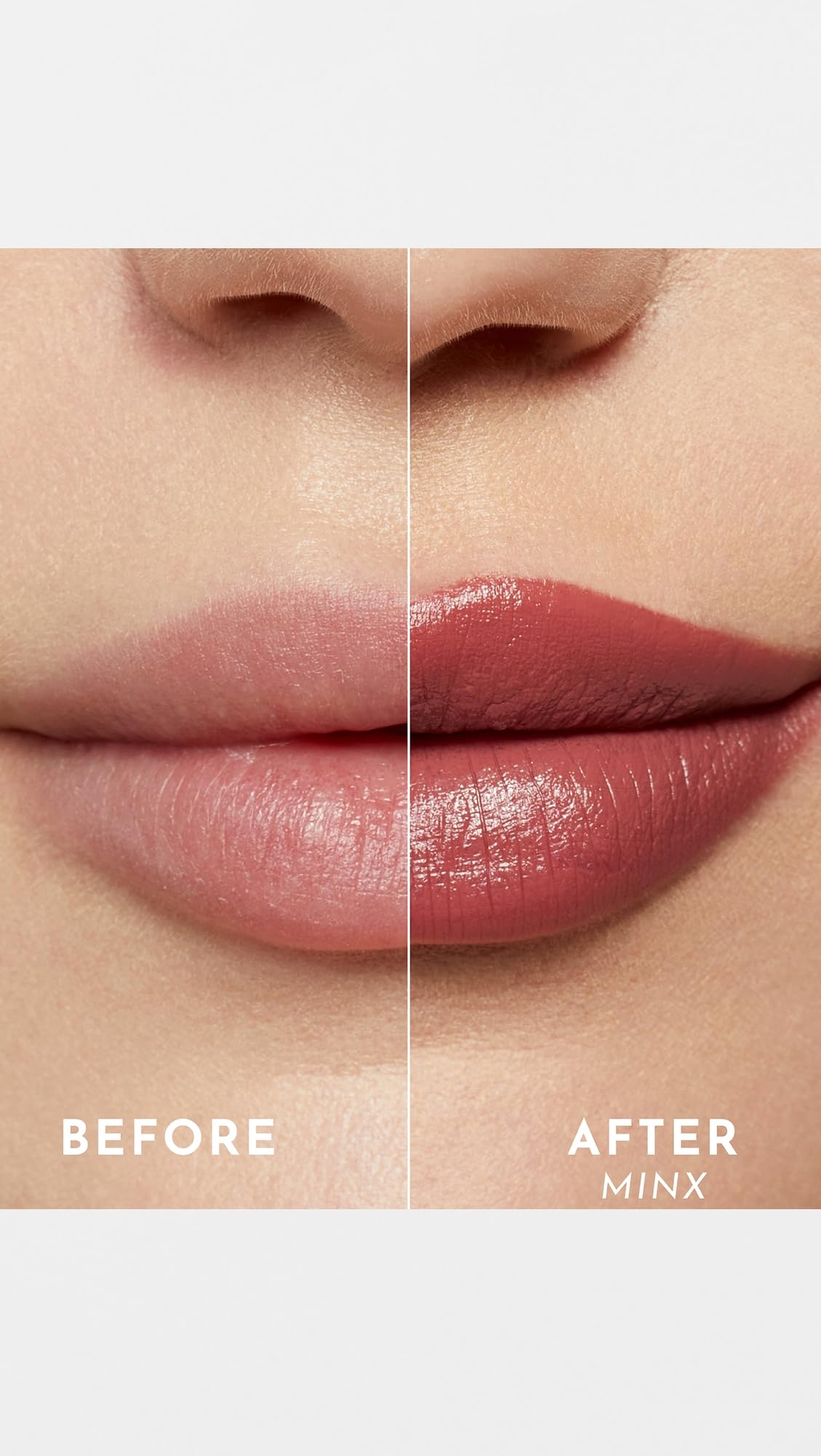 Lawless Women's Forget the Filler Lip-Plumping Line-Smoothing Satin Cream Lipstick, Minx, 0.1 Ounce