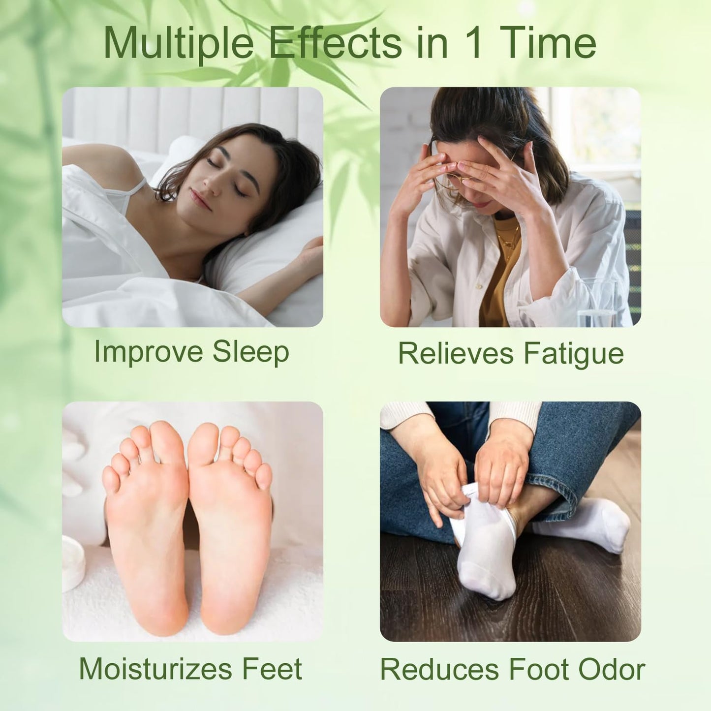(20 Pads) Deep Cleansing Foot Pads for Better Sleep, Natural Bamboo Foot Patch | Relieve Stress, Improve Sleep and Relaxation Beauty and Personal Care SOFFAIR