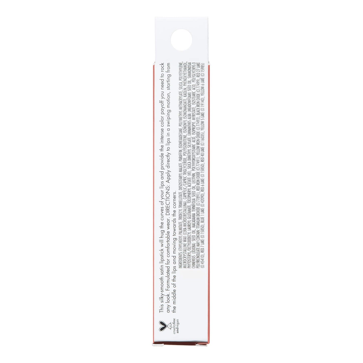 e.l.f. Srsly Satin Lipstick, Intense Color Payoff & Silky Smooth Formula, Cider, 0.16 Oz