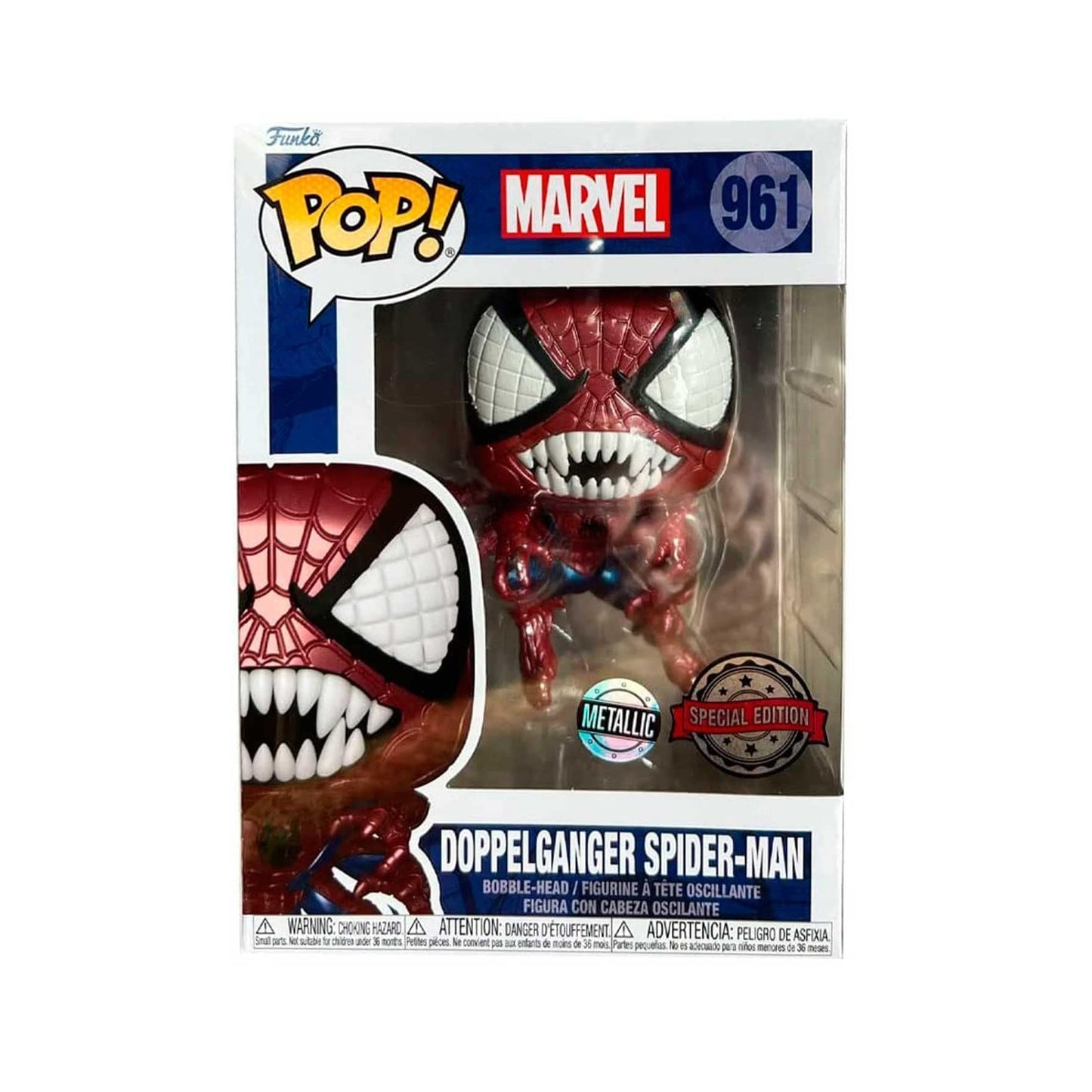 Funko Marvel Pop! Doppelganger Spider-Man Vinyl Bobble-Head 2021 L.A. Comic Con Exclusive