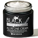 MIZON Black Snail All in One Cream Intensive Korean Skin Care Facial Moisturizer with Snail Mucin Extract (2.54 fl oz)
