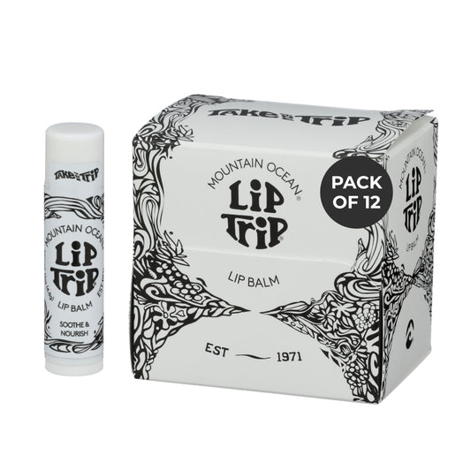 Mountain Ocean The Original Skin Trip Lip Balm, .17 Oz Tube (Pack of 12), Nourishing, Healing & Hydrating Lip Moisturizer, with Lanolin, Beeswax Beauty and Personal Care Mountain Ocean