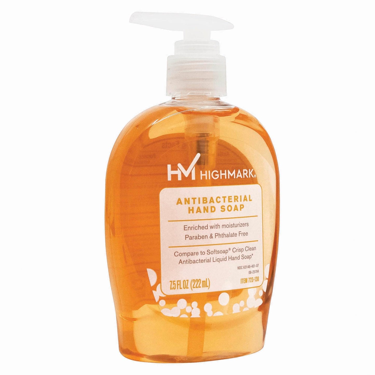 Highmark® Liquid Hand Soap, Clean Scent, 7.5 Oz, Orange