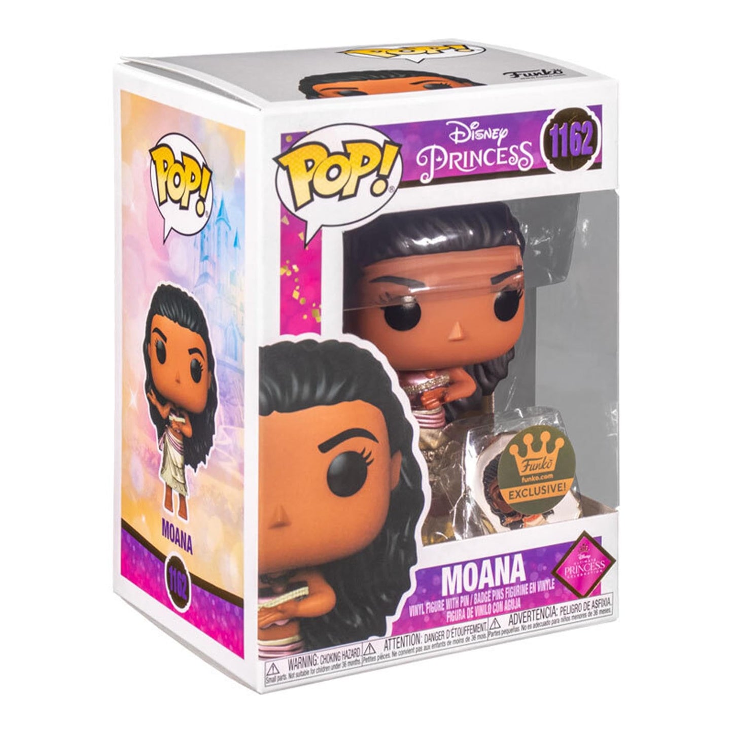 Funko POP! Ultimate Princess Collection - Moana POP & Pin Vinyl Figure - Shop Exclusive