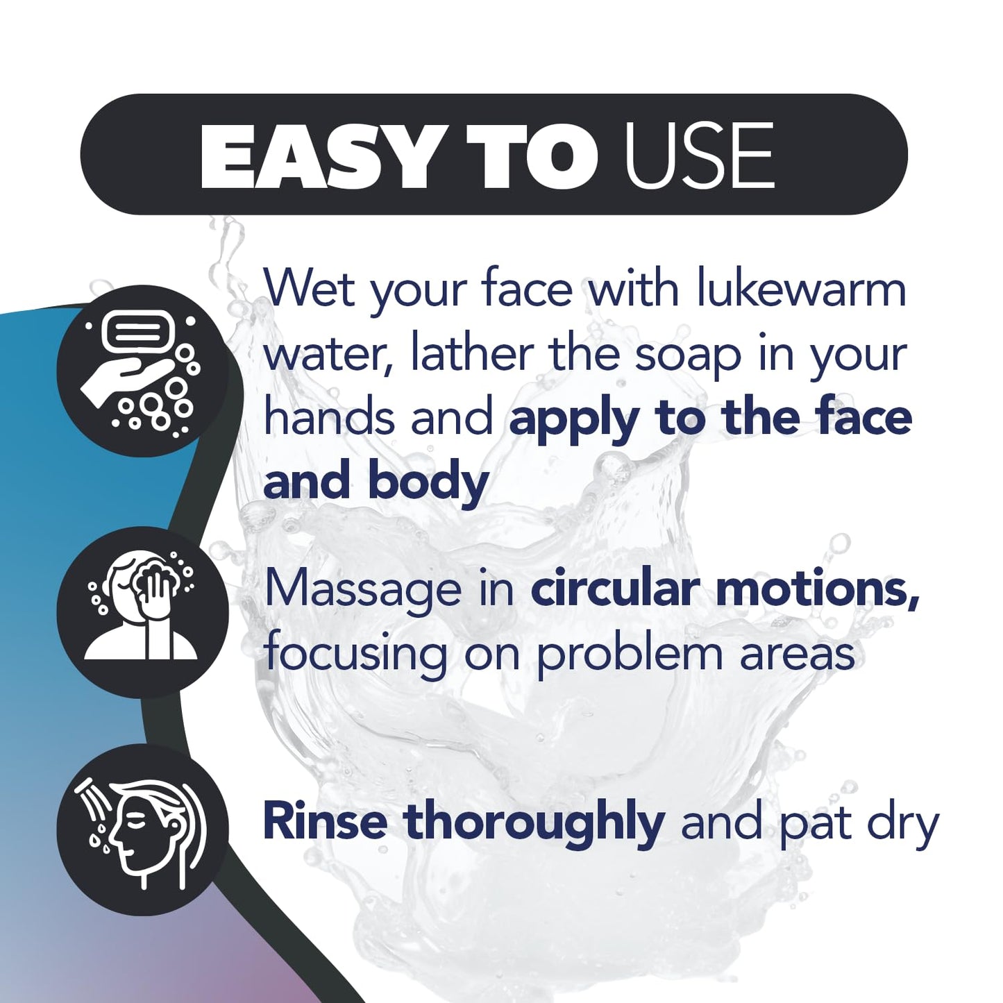Asepxia Salicylic Acid & Activated Charcoal Bar Soap | Acne Treatment, Reduces Pimples & Blemishes, Deep Cleansing Facial Cleanser, Dries Out Acne