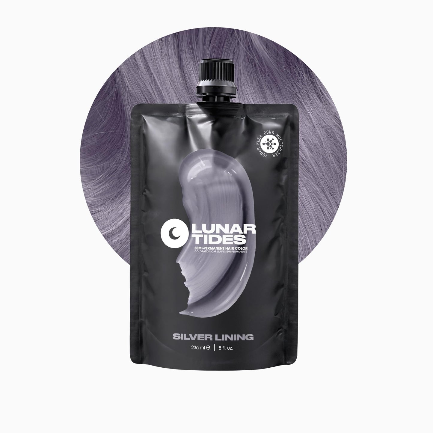 Lunar Tides Semi-Permanent Hair Color (43 colors) (Silver Lining, 8 fl. oz.)
