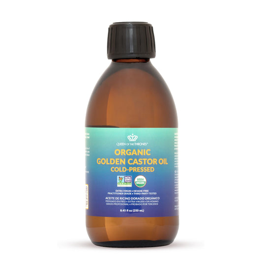 QUEEN OF THE THRONES Organic Golden Castor Oil | 100% Pure for Hair, Skin, Nails, Brows & Lashes | Hexane-Free | USDA Certified [8.4oz (250ml)] Beauty & Personal Care QUEEN OF THE THRONES