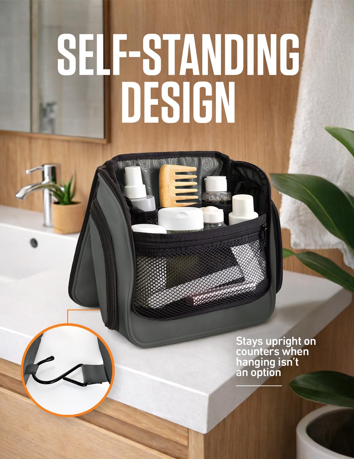 VENTURE 4TH Hanging Travel Toiletry Bag for Women & Men - Large Toiletry Organizer with 18 Compartments, Removable TSA Pouch, Travel Wash Bag Beauty and Personal Care VENTURE 4TH