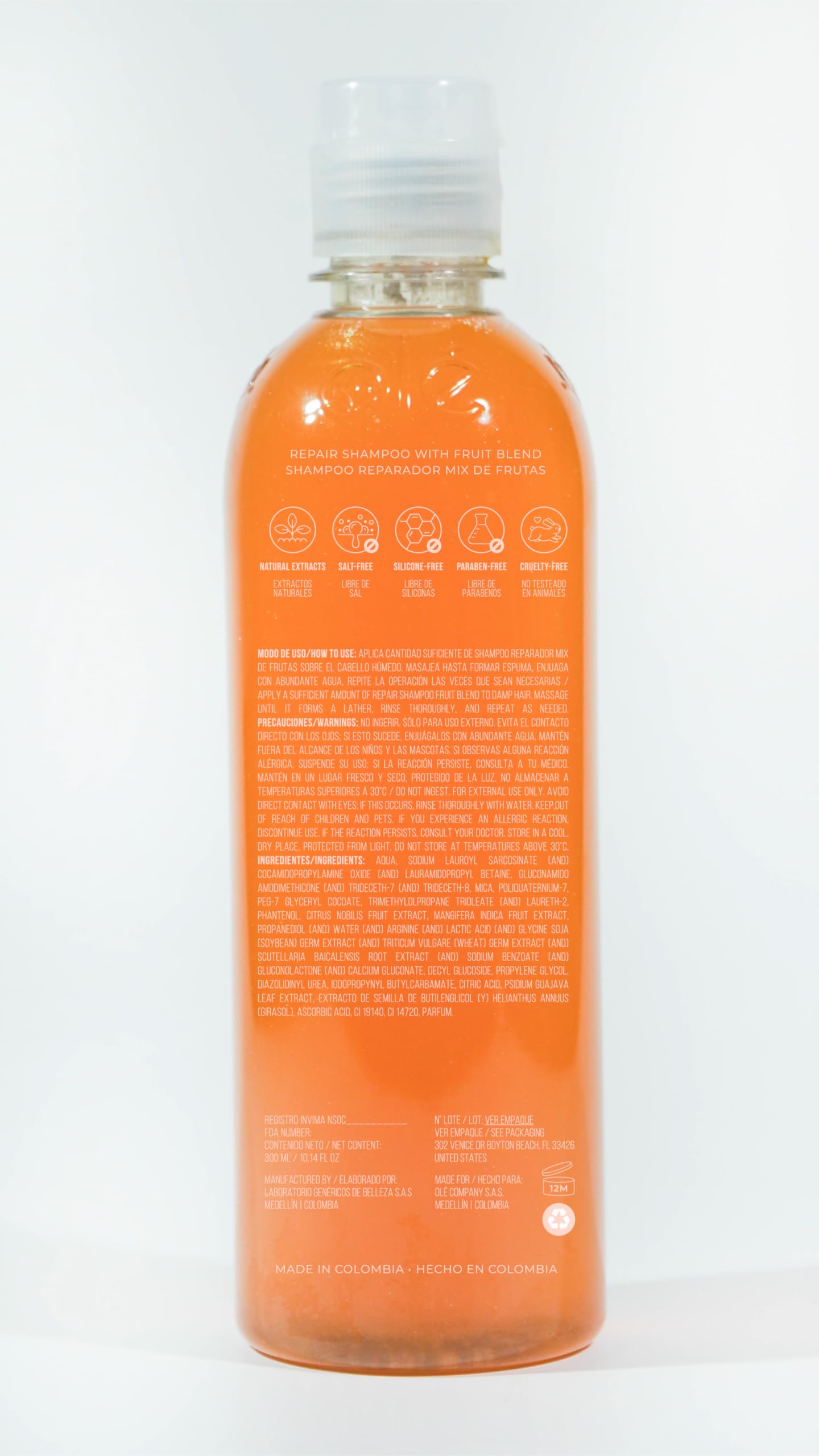 OLÉ Blond Duo Pack - Fruit Mix Shampoo Long Lasting Antioxidant 16.9 fl. oz. + OLÉ Mango Butter & Tangerine Extract Conditioner 16.9 fl. oz.