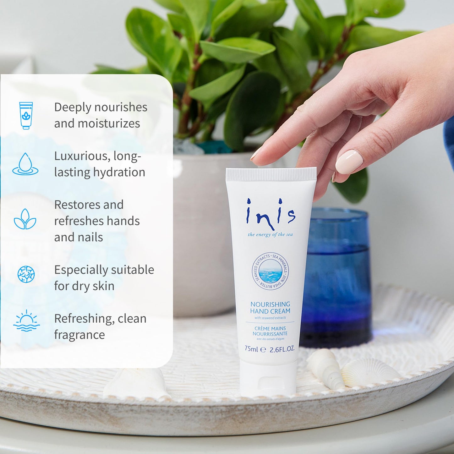 Inis the Energy of the Sea Nourishing Hand Cream, 2.6 Fluid Ounce