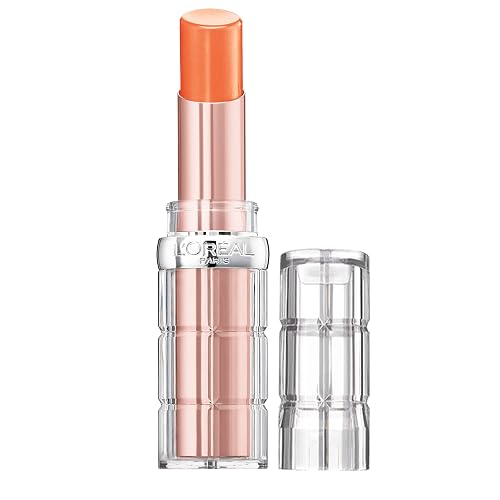 L’Oréal Paris Makeup Colour Riche Plump and Shine Lipstick, for Glossy, Radiant, Visibly Fuller Lips with an All-Day Moisturized Feel, Nectarine