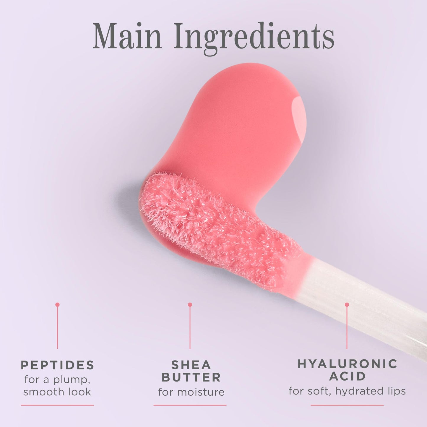 Cote Beauty's Peptide Lip Shine in Lyla, Ultra Hydrating & Long-Lasting Coral Plumping Lip Gloss for Women with Hyaluronic Acid, Shea Butter & Jojoba