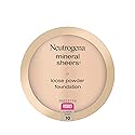 Neutrogena Mineral Sheers Lightweight Loose Powder Makeup Foundation with Vitamins A, C, & E, Sheer to Medium Buildable Coverage, Skin Tone Enhancer