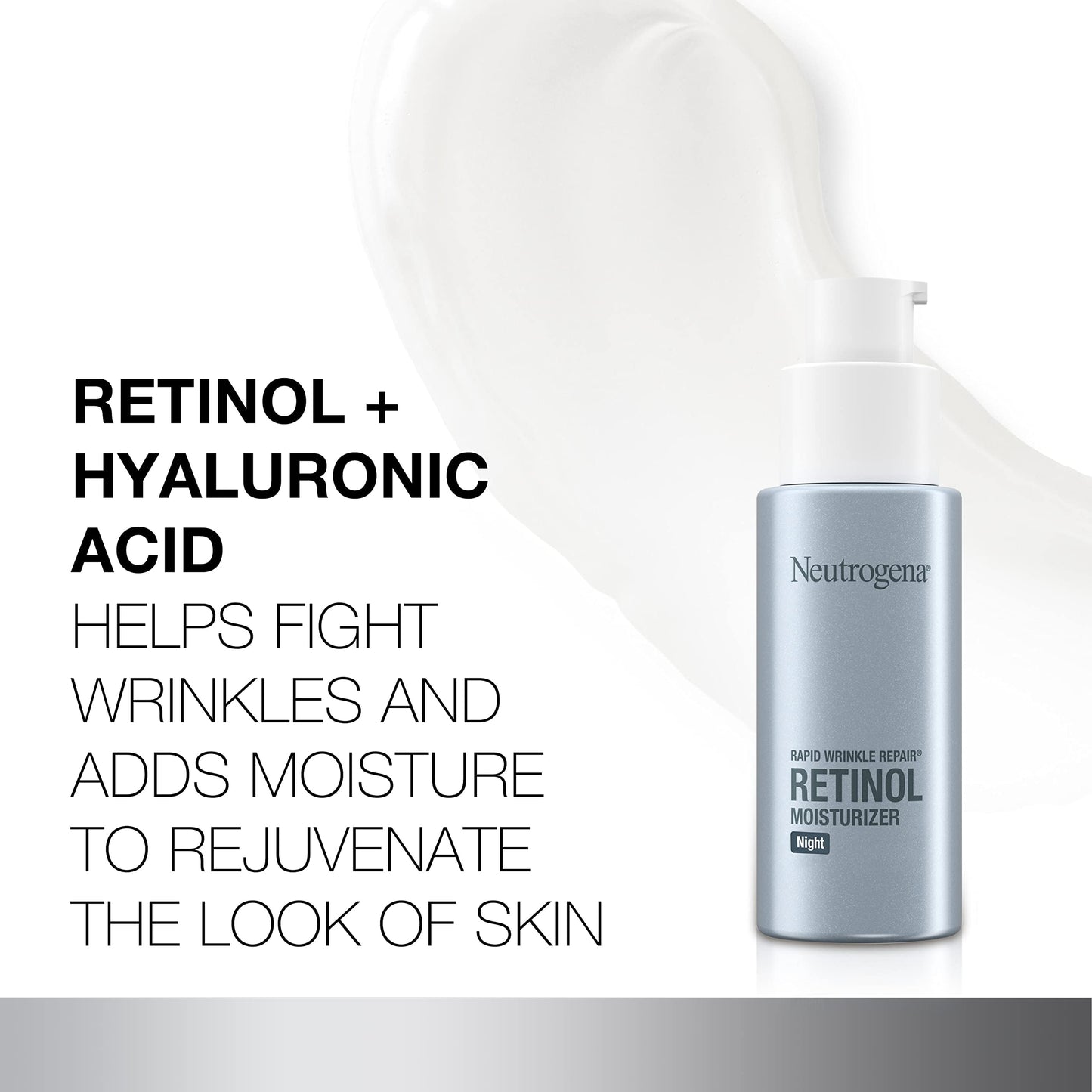 Neutrogena Retinol Face Moisturizer Cream,Rapid Wrinkle Repair,Anti-Wrinkle Night Moisturizer,Anti-Wrinkle Face&Neck Cream_Moisturizer with Hyaluronic Beauty and Personal Care Neutrogena