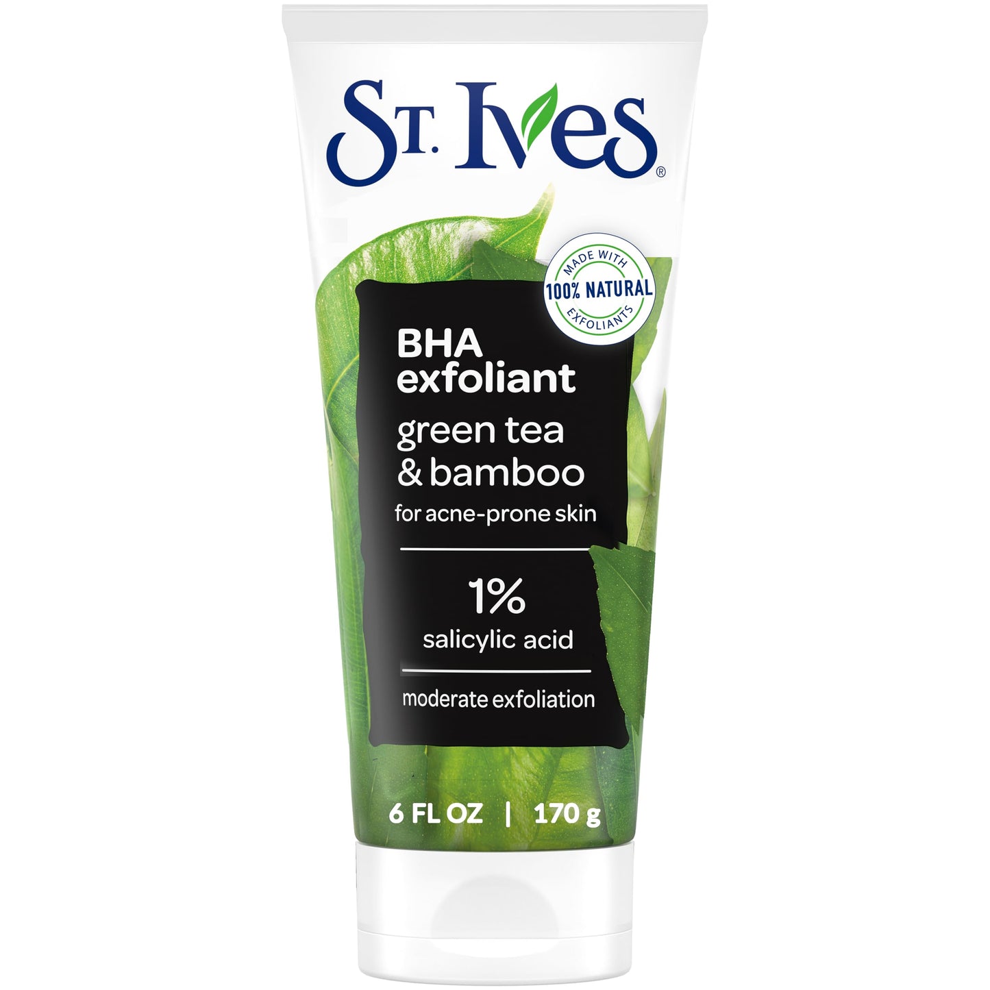 St. Ives Blackhead Clearing Face Scrub, Clears Blackheads & Unclogs Pores, Green Tea & Bamboo, Salicylic Acid Acne Treatment Facial Scrub, Moderate Beauty and Personal Care St. Ives Default Title