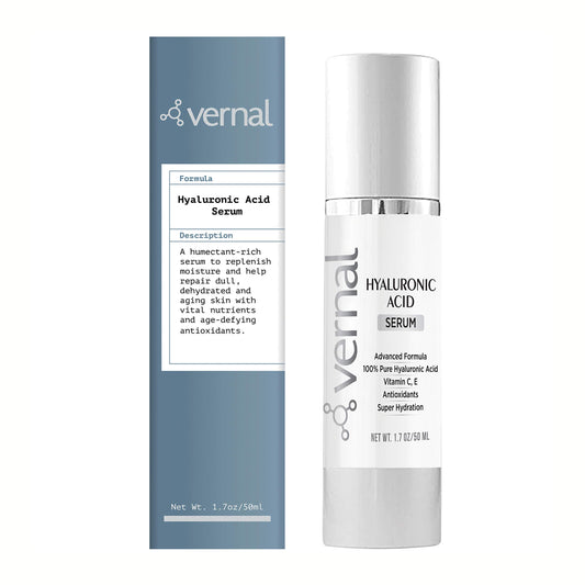 Vernal’s 100% Pure Hyaluronic Acid Serum - Rich With Vitamins C, E and Age-Defying Antioxidants - Anti Wrinkle, Anti Aging Face Serum that Lifts