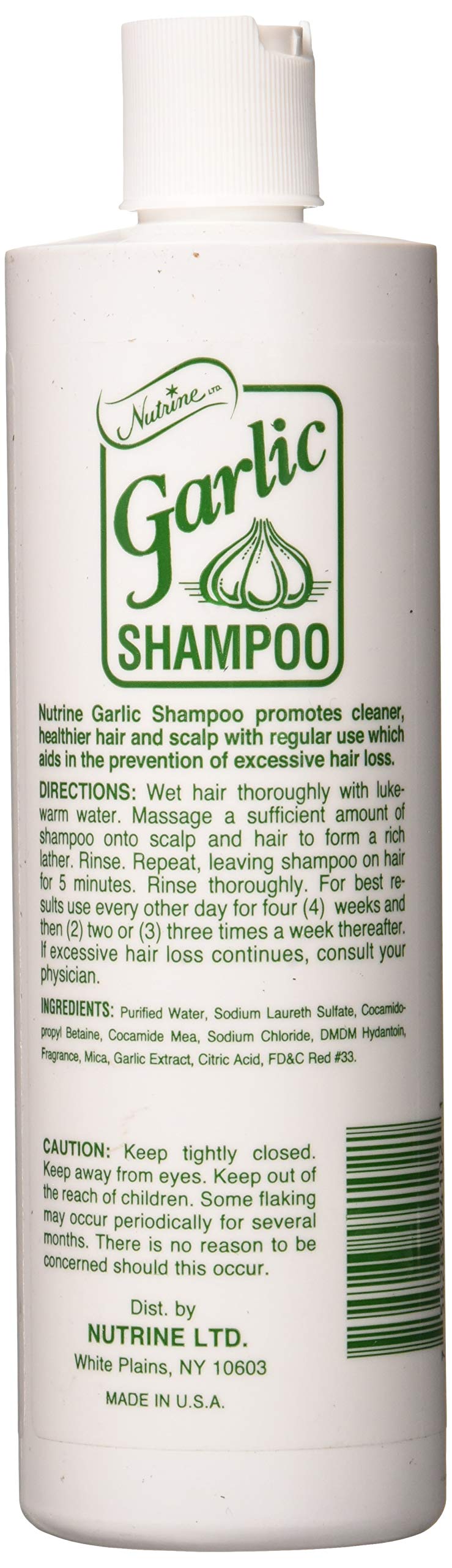 Nutrine Garlic Shampoo Unscented 16 Ounce (473ml) (Pack of 6)