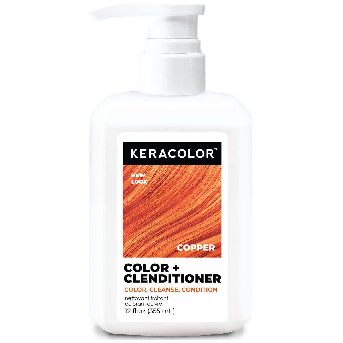 Keracolor Clenditioner COPPER Hair Dye - Semi Permanent Hair Color Depositing Conditioner, 12 Fl. Oz. Beauty and Personal Care KERACOLOR
