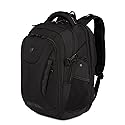 SwissGear Travel Tech Elite Laptop Backpack - Fits Laptops up to 16” - ScanSmart TSA-Friendly Backpack with USB Port, Shoe Compartment & Organizer Pockets - Black