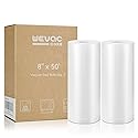 Wevac Vacuum Sealer Bags 8x50 Rolls 2 pack for Food Saver, Seal a Meal, Weston. Commercial Grade, BPA Free, Heavy Duty, Great for vac storage, Meal…