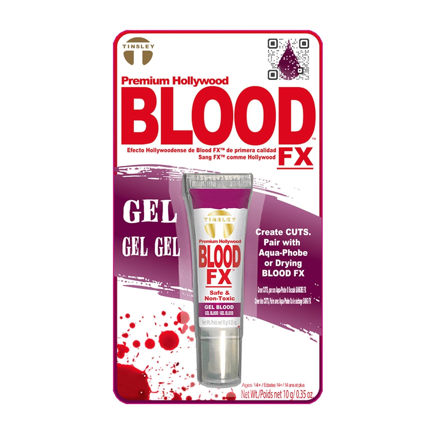 Tinsley Transfers FX Drying Gel Fake Blood, Red