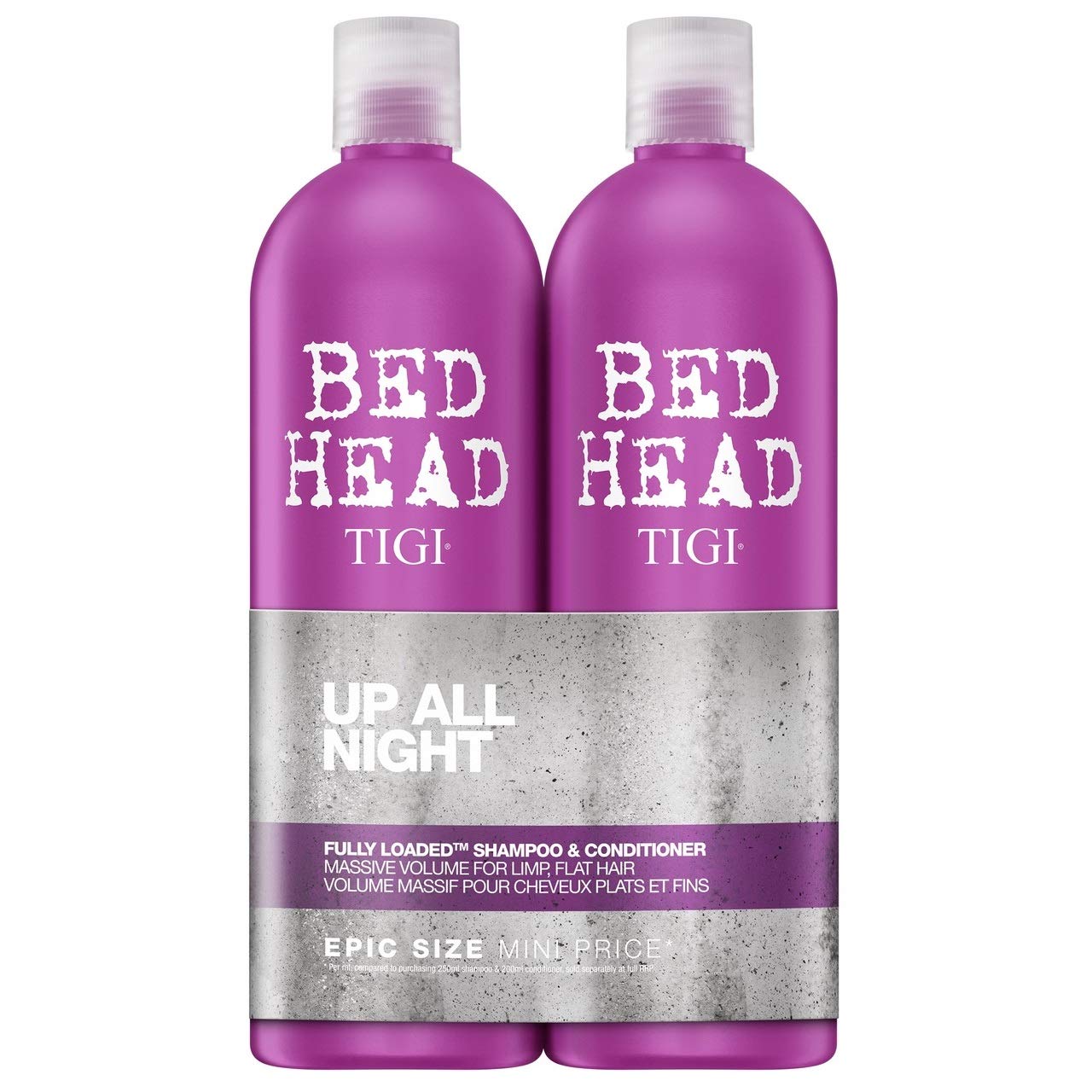 BED HEAD by TIGI Fully Loaded Tween Duo Volume Shampoo & Conditioning Jelly For Fine, 25.3 Fl Oz (Pack of 2)