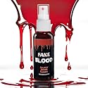 1pc Blood Spray Makeup,Halloween Liquid Fake Blood Washable,Realistic Blood Splatter for Clothes Clown Costume Cosplay Vampire Zombie Monster SFX