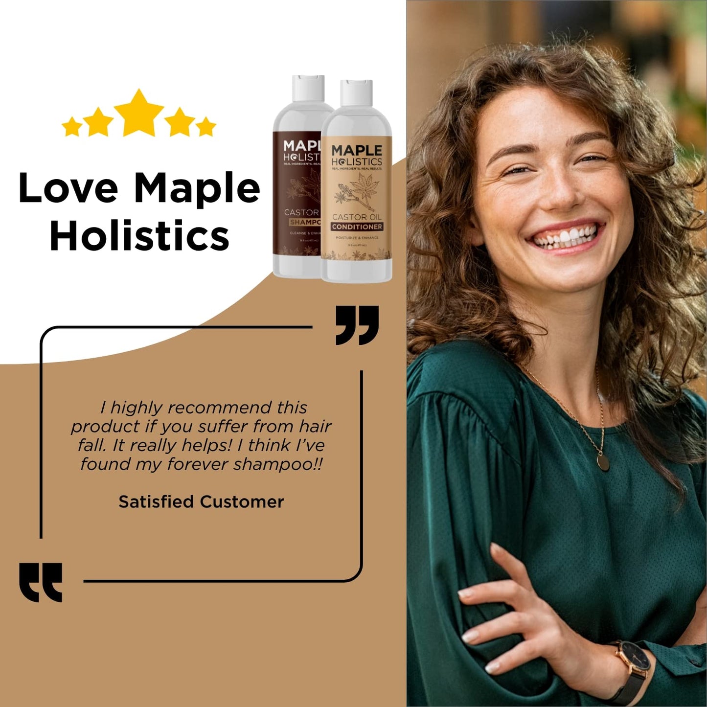 Castor Oil Shampoo and Conditioner Set - Jamaican Black Castor Oil Shampoo and Biotin Collagen Conditioner - Sulfate Free Shampoo and Conditioner