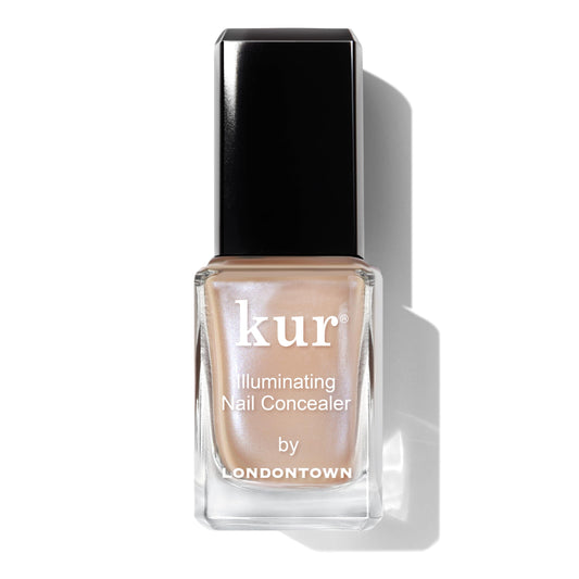LONDONTOWN Bare Illuminating Nail Concealer, Sheer Brightening Nail Polish & Strengthener for Yellowing, Damaged or Discolored Nails, Natural Nail
