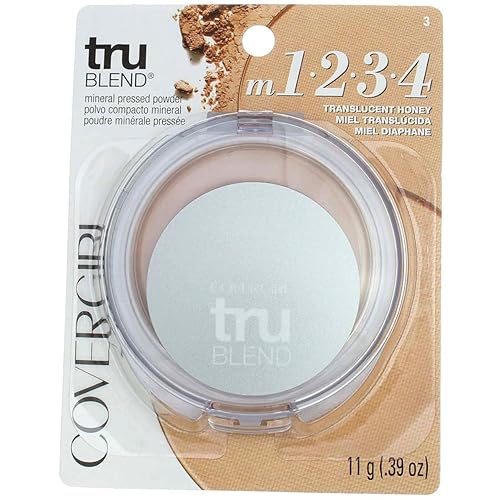 CoverGirl Trublend Pressed Powder, Translucent Honey 3, 0.39-Ounce Packages (Pack of 2)